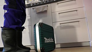 Big Tits Big Ass MILF in School Uniform Skirt teases a Big
