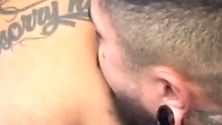 Kissing and Sucking the Breasts and Belly of the Big, Sexy Woman