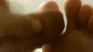 Friend Allowed Me to Fuck Her Feet While She's Playing