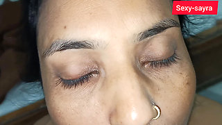 Sayra Sucked the Cock in Her Mouth and It Ejaculated