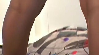Black Girl W Nice Hot Body Fucks Her Hairy Pussy W Dildo in Amateur Solo Masturbation Video
