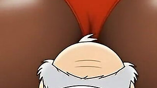 Married Cuckold Worships a Big Black Ass. Cartoon