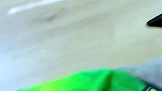 Blonde hot teen sucks strapon and gets fucked by her lesbian friend with it