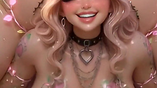 Ahegao Magic Slave - Massive Tits Milked by Vines & Dripping Juicy Ass