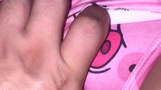 My Stepfather Gets Very Horny with My Pajamas and Comes on My Bed