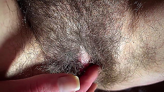 Hot Stepmom Plays with Her Dirty and Hairy Close-up