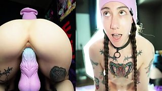 Gaping enema fetish slut toyed