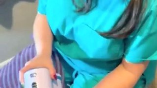 Sperm bank nurse in New York uses a matching to collect my cum