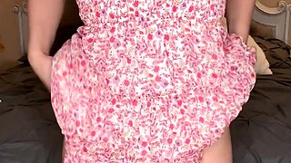 Hot babe Sophie Paris having horny solo toy masturbation