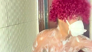 Pregnant Woman Having Her Bath