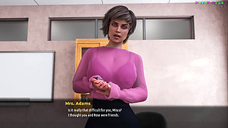 MILFs of Sunville by L7team - Learning Art, the Anal Way, Threesome with Students and Teacher 82
