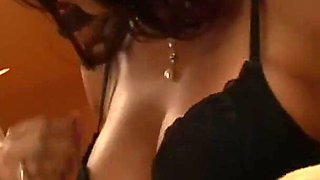 Big Tits Latina MILF Fucks Small Tits Asian with Giant Dildoes