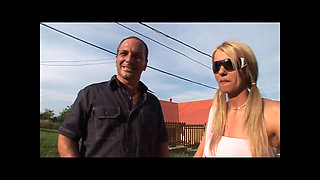 Beautiful Young Busty Blonde Fucked and Cumshot on Shaved Pussy by Big Amateur Cock