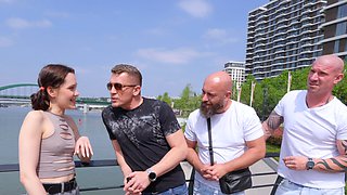 Ally Horny Takes Airtight Anal Gangbang