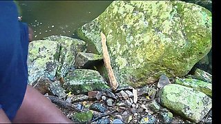 MILF Gets Her Pussy Eaten and Fucked at the River