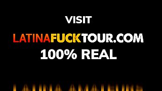 BBW Latina Babe Gags On Euro BWC