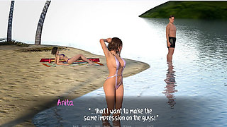 Weekend Lollygagging - Gameplay - Roleplay - Anita Teasing Men at Beach