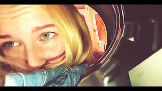 My Stepsister Got Stuck in the Washing Machine and I Decided to Help Her with My Big Dick