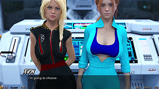 Stranded in Space - Choosing Between the Stepsisters Busty Red Head or the Beuatiful Busty Blonde Virgin