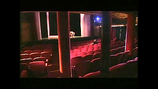 Show at the Theater of Young Redhead Dancer Fucked and Cummed in Mouth