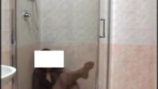 In the Shower with Pantyhose