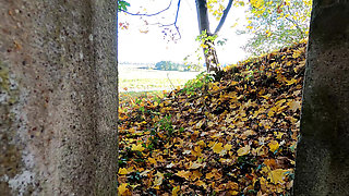 Hard Titslapping Behind Medieval Wall