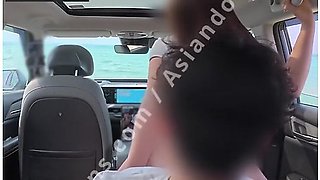 Sex At The Beach Front With Car 발정난 국산 커플 해변가 카섹스