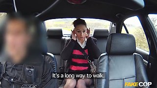 Trampy us milf in black fishnets pounded by a uk policeman - faux cop