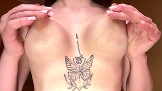 An Experienced MILF Cums Just From Having Her Big, Hard Nipples Twisted