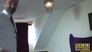 Deep Throating sub gets his giant Ass Fucked