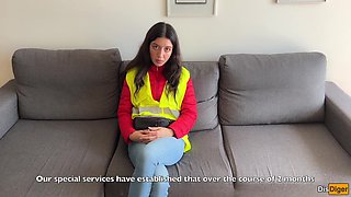 Caught Bus Conductor Hotwife Passengers and Boinked Him Jizm in Slit