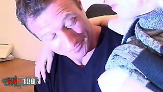 Pascal Saint James Bends His Skinny Czech Secretary Maica on the Office Desk