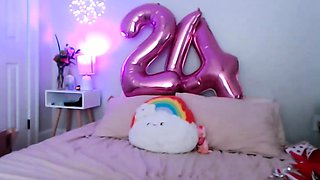 Hot Teen Chloe Toy Masturbates her Clit to Orgasm