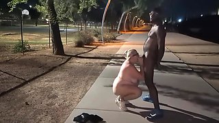 Thick Bbw Wife Strips In Public Park And Role Play With Hus! Badblondiemonroe