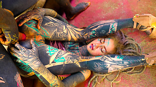 Sexy Alt Dreadhead Girl Rides a Big Cock with Her Ass