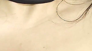 Thirsty Latina MILF Can't Stop Playing with Her Big Natural Assets - Intense Solo Fantasizing