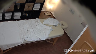 Czech Massage 385: Young Brunette Gets Her Tight Pussy Stuffed