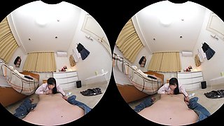 Japanese Beauty Explores Sensual Point Of View Bathroom Desire