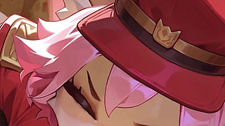 Pink Hair Hentai Furry Girl with Big Tits Rides Big Cock and Gets Her Tight Little Pussy Creampied - Hotel Tales (steam Game)
