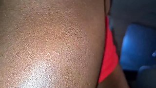 Big ass ebony lured her taxi driver to the backseat and had a wild fuck with him in there