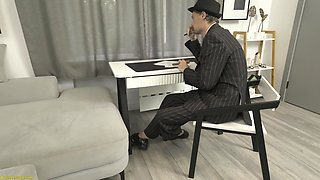 Chubby Secretary Gets All Holes Filled by Her Boss