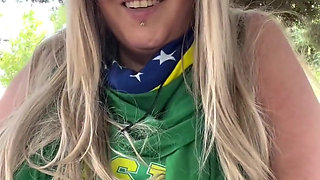 Brazilian BBW MILF Goddess Smoking Ritual in Nature