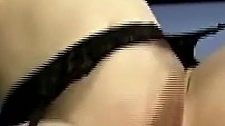 Latex MILF Fingered and Cock Licked in Sloppy Threesome