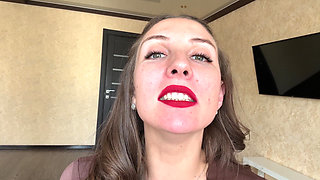 Uvula Spit Close-up POV