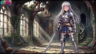 Sexy Adventurer Gets Turned on by a Goblin and Gives Him a Wild Blowjob in the Abandoned Castle