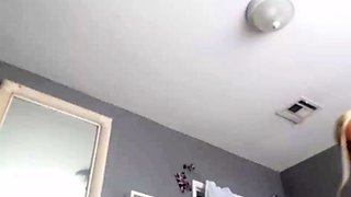 Horny big boobed fat chubby busty blonde