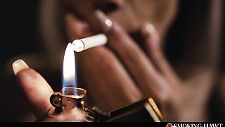 Libidinous Kristof and Veronica's smoking masturbation movie