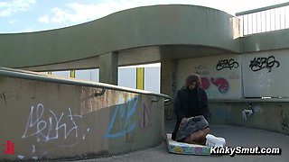 Smoking Hottie Susi Public mommy Bitch