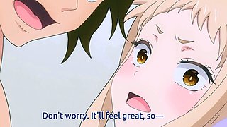 Shy couple fears being caught as he goes all in - HENTAI ENG