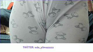 Cameltoe - Swollen Pussy - Rubbing Pussy with Pajama